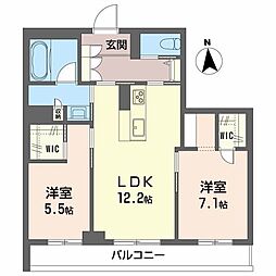 Avanti 2LDKの間取図画像
