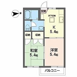 コーポ・グリーン 2Kの間取図画像