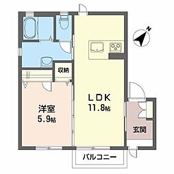 間取図画像 1LDK