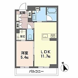 サンシャインSTN 1LDKの間取図画像