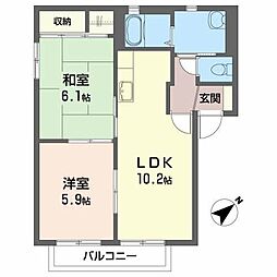シャーメゾン大宮2番館 2LDKの間取図画像