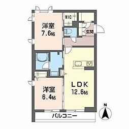 GranLegato 2LDKの間取図画像