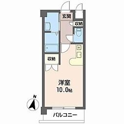 ロイヤル・セフィラ ワンルームの間取図画像