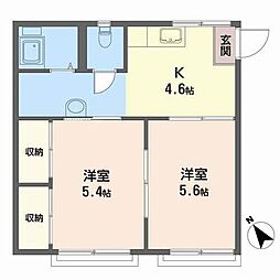 コーポK 2Kの間取図画像
