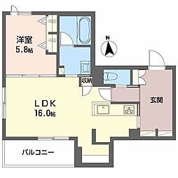 シャーメゾン　Ｃｈｅｚ　ｔｏｉ　公園前 1階1LDKの間取り