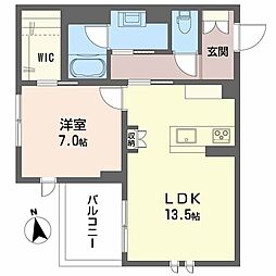 間取図画像 1LDK