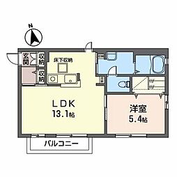 サンシャインＳＡＴＯ　III 1階1LDKの間取り