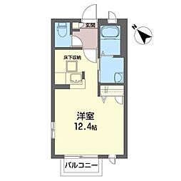 イースト・3 ワンルームの間取図画像