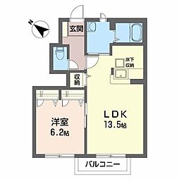 ロット　ワンド 105 1階1LDKの間取り