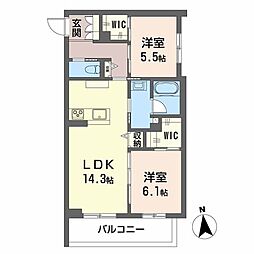 間取図画像 2LDK