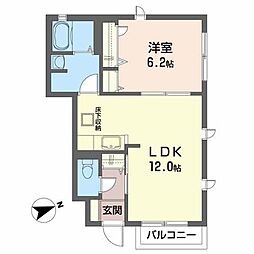 間取図画像 1LDK