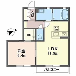 ルミエールコートGTiA 1LDKの間取図画像