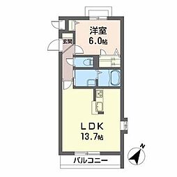 間取図画像 1LDK