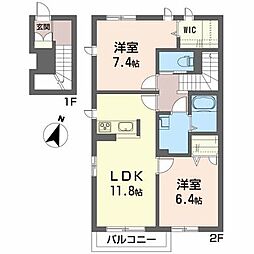 間取図画像 2LDK