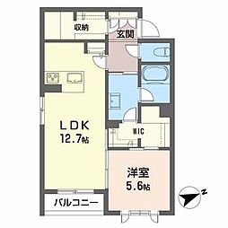 セントラルジュ 1LDKの間取図画像