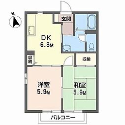 間取図画像 2DK