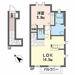 間取図画像 1LDK
