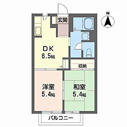 ドミールサトウ 2DKの間取図画像