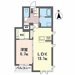 間取図画像 1LDK