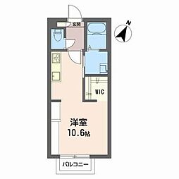 ベルメゾン ワンルームの間取図画像