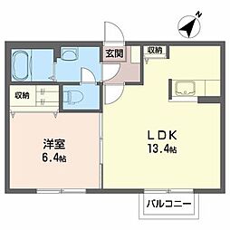 間取図画像 1LDK