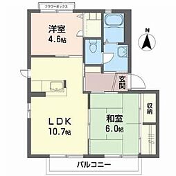 間取図画像 2LDK