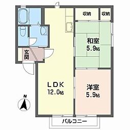間取図画像 2LDK