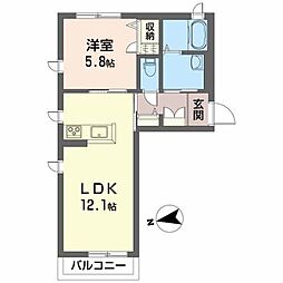 間取図画像 1LDK