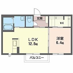 間取図画像 1LDK