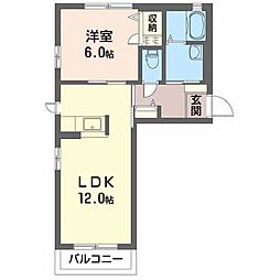 間取図画像 1LDK
