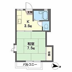 間取図画像 1K