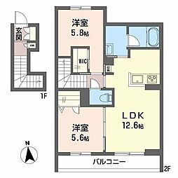 間取図画像 2LDK