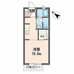 ル・グランR ワンルームの間取図画像