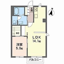 サン・スリーゼ 1LDKの間取図画像