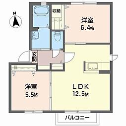 間取図画像 2LDK