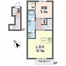 間取図画像 1LDK