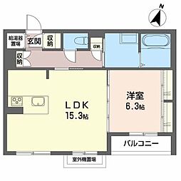 間取図画像 1LDK