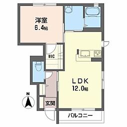 セラディアス 1LDKの間取図画像