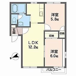間取図画像 2LDK