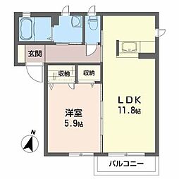 間取図画像 1LDK