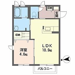 ディアスセフィーラ-2 1LDKの間取図画像
