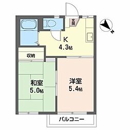 フラッツT 2Kの間取図画像