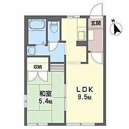 S.T.ハイツ 1LDKの間取図画像