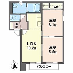 間取図画像 2LDK