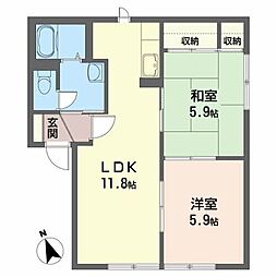 🉐敷金礼金0円！🉐エステートハイム　Ｂ