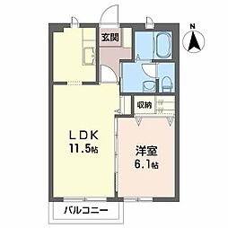 間取図画像 1LDK