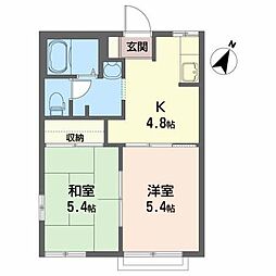ハイツイースト 2Kの間取図画像