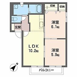 間取図画像 2LDK