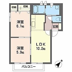 間取図画像 2LDK