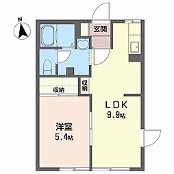 ノーブル・メゾン 1LDKの間取図画像